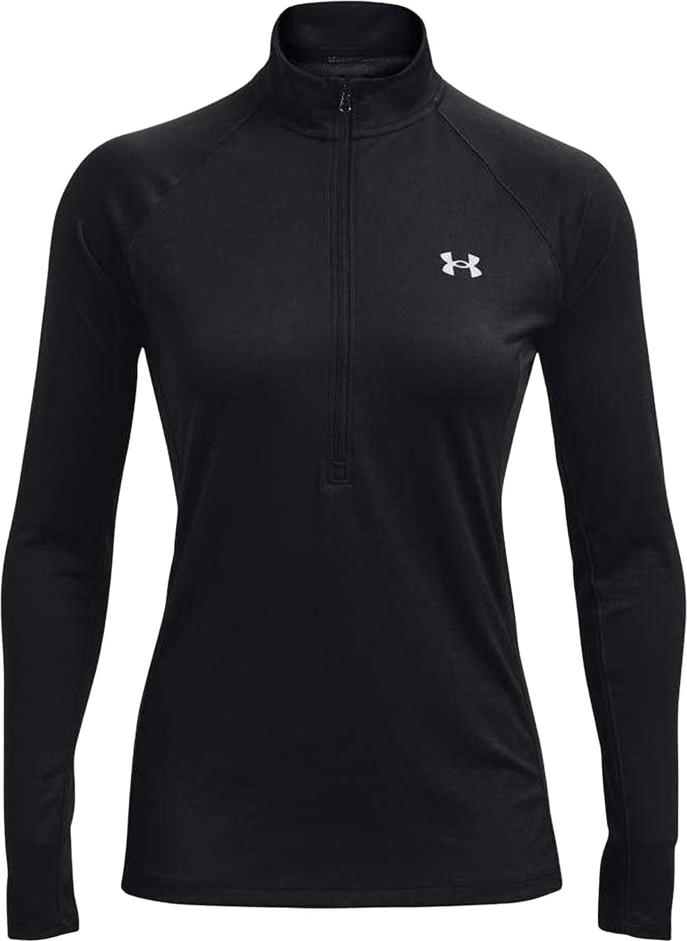 Thumbnail - Under Armour - "Tech" Oberteil für Damen,mit halbem Reißverschluss (Schwarz)