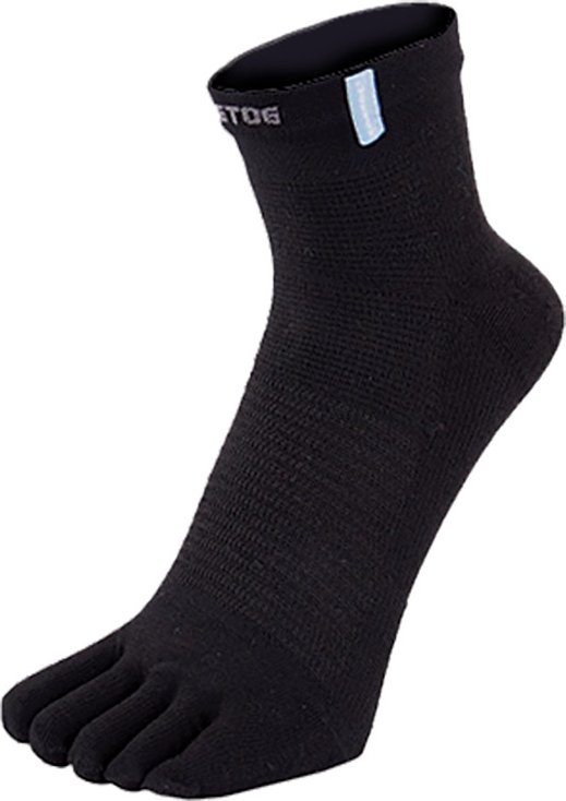 TOETOE - Herren- und Damen-Feuchtigkeitsableitende Outdoor-Trainer-Socken mit Zehen-Design - Schwarz