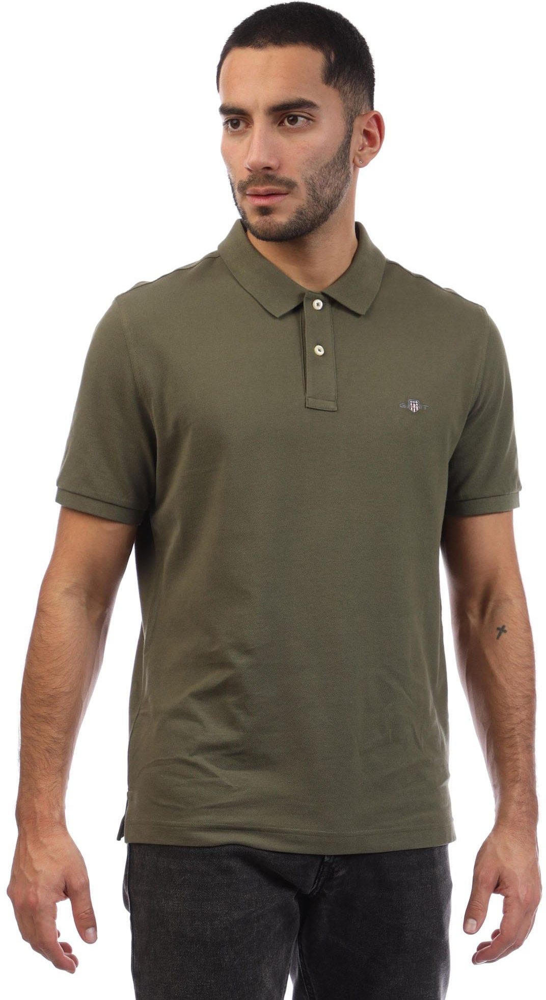 Gant - Poloshirt für Herren, Piqué, Regulär (Grün)