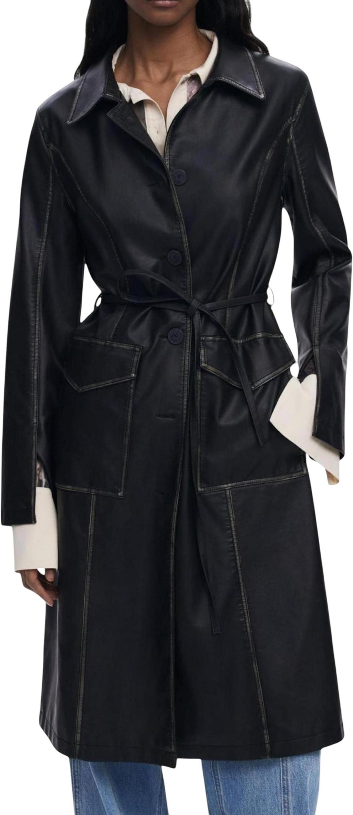 Gürtellanger Blazer