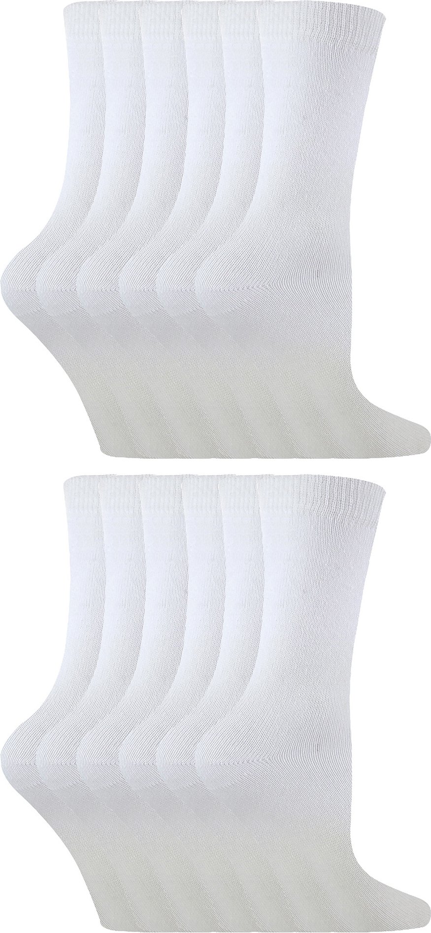 Thumbnail - 12 Paar Multipack Kinder Bambus Socken | Sock Snob | Childrens Plain Socks | Ideal Schule Socken für den Sommer für Mädc...