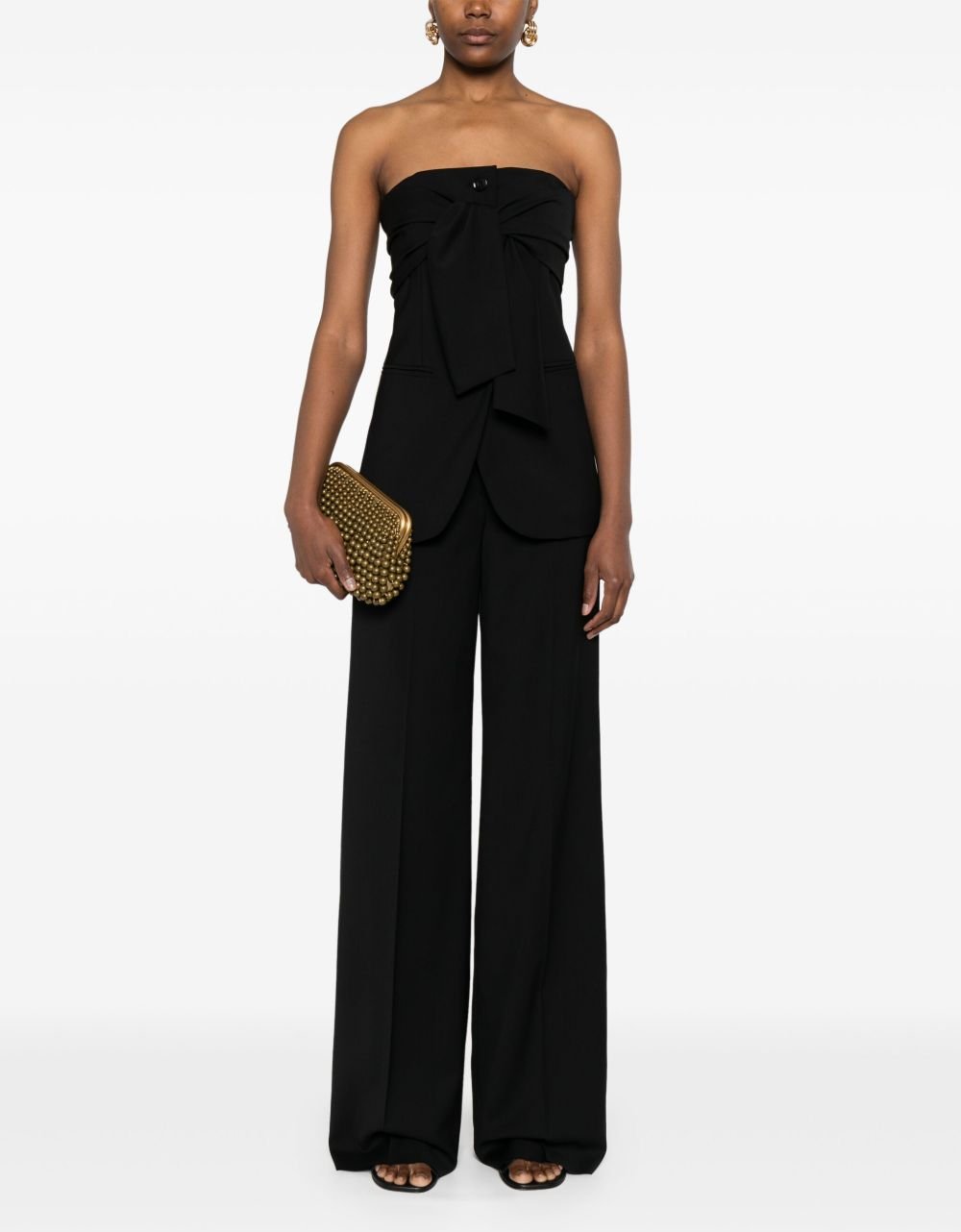 Schwarze Jungfernwollhose