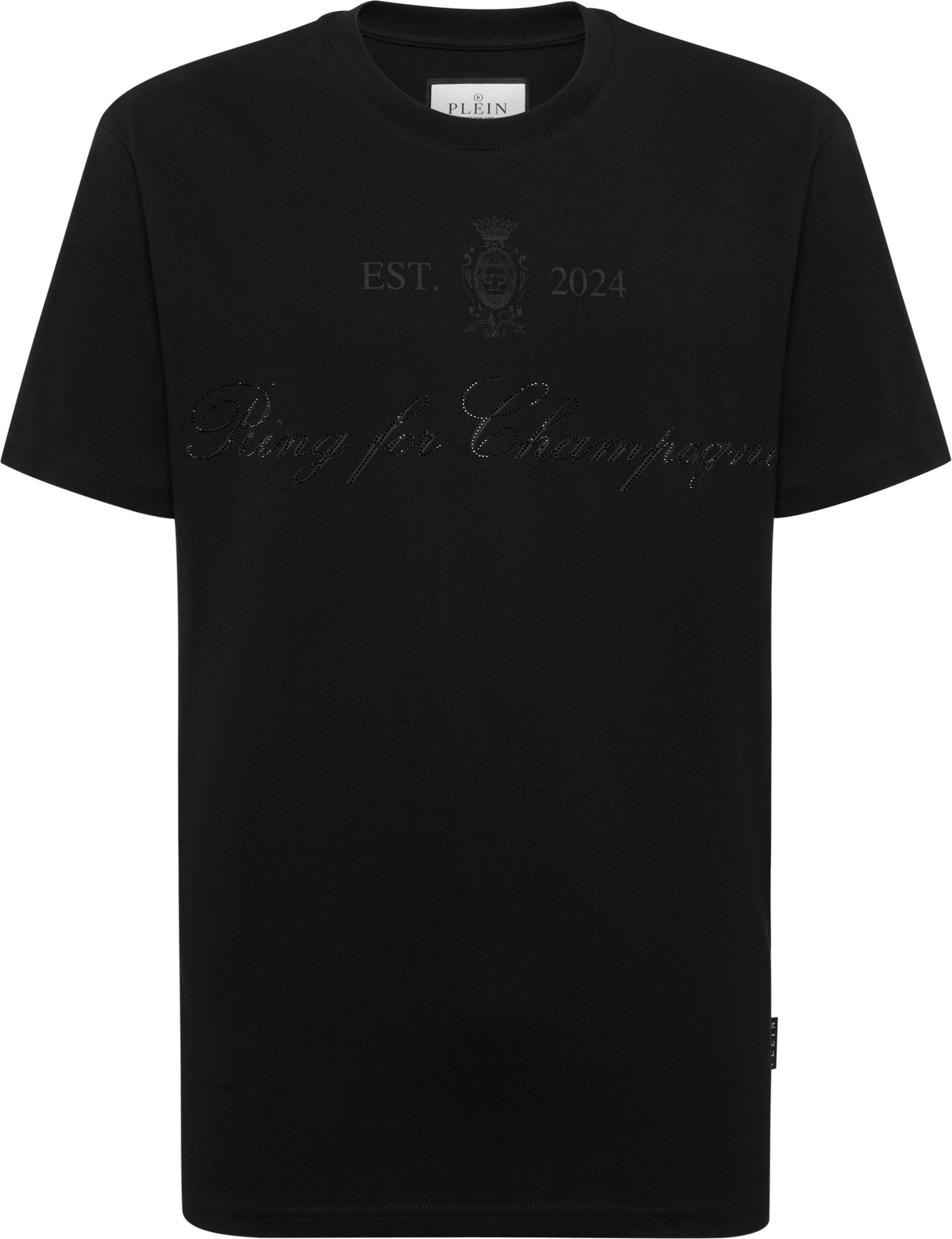 Embroidered Round Neck T-Shirt Stones