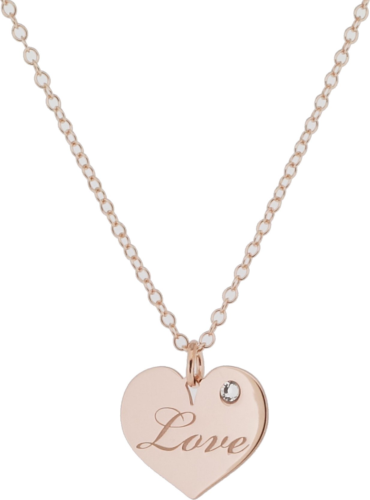 Orphelia 'Liliana' Damen-Kette mit Anhänger aus 925er Sterlingsilber, Rosé, ZK-7187/RG