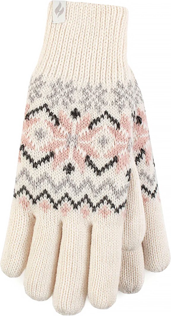 Heat Holders - Ladies Soft Thermal Gloves - Creme