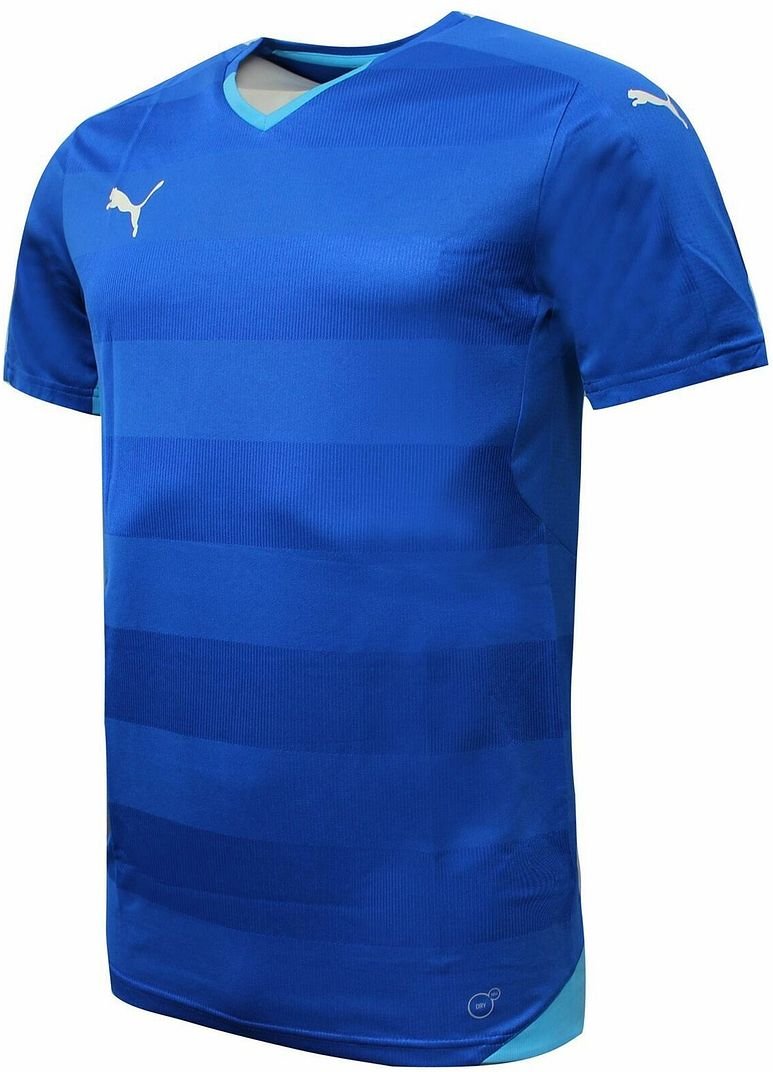 Puma Drycell Kurzschläfe V-Ausschnitt Pullover Blue Herren T-Shirt 702064 02