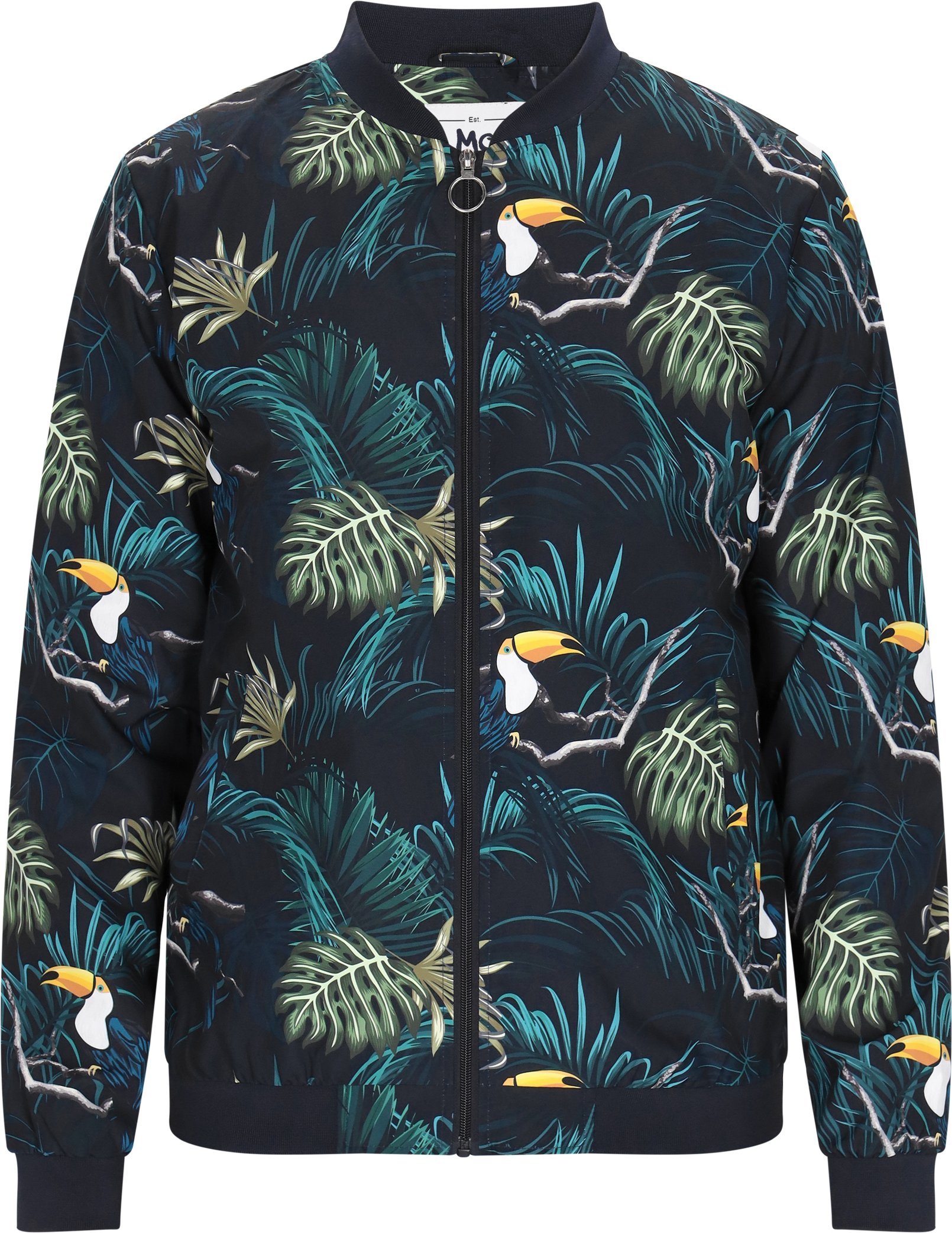 Mo Jacke Männer schwarz mehrfarbig