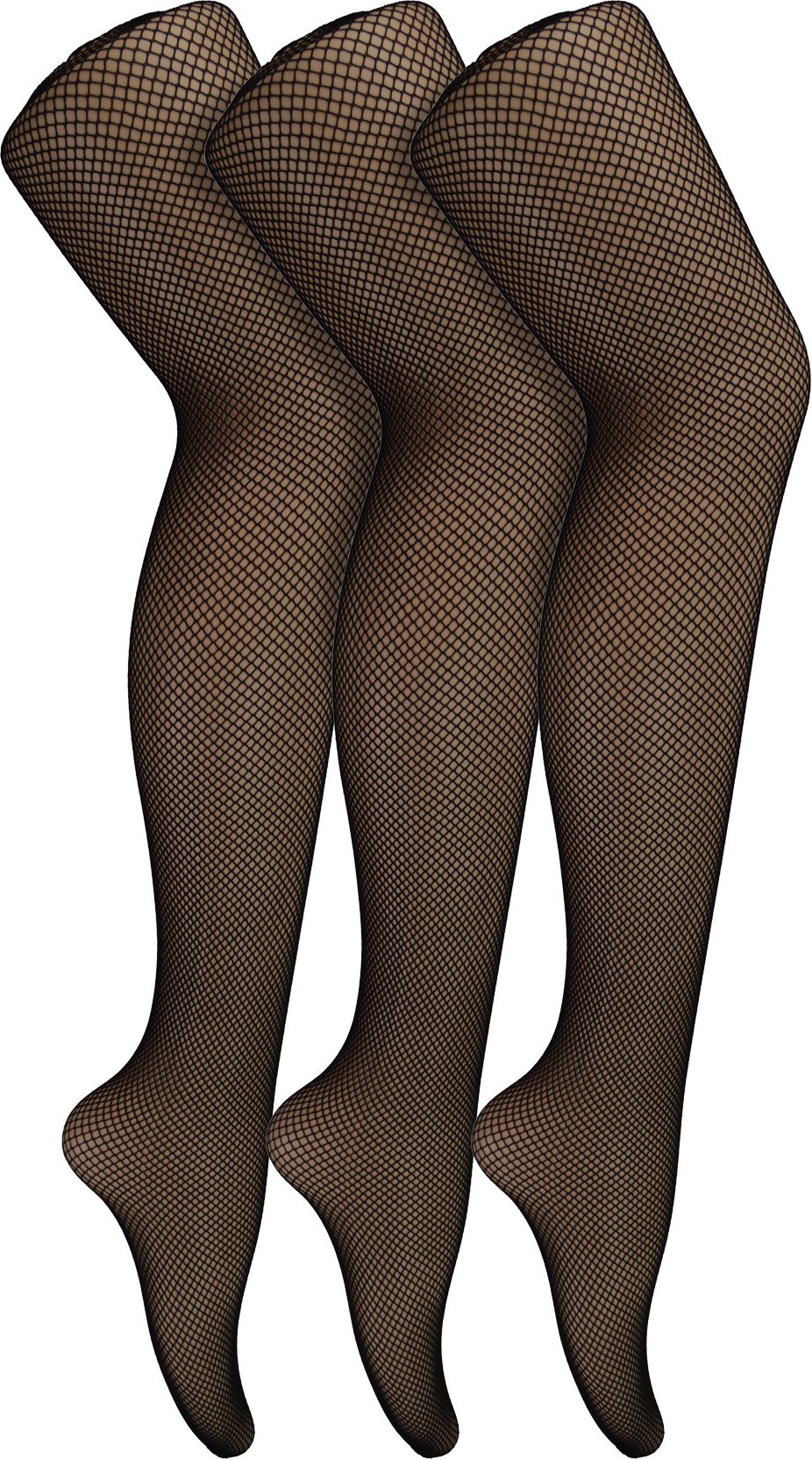 3 Paar Multipack Netzstrumpfhosen für Frauen | Sock Snob | Stylish Footed Pretty Stocking Ideal für Dance Party - Schwar...