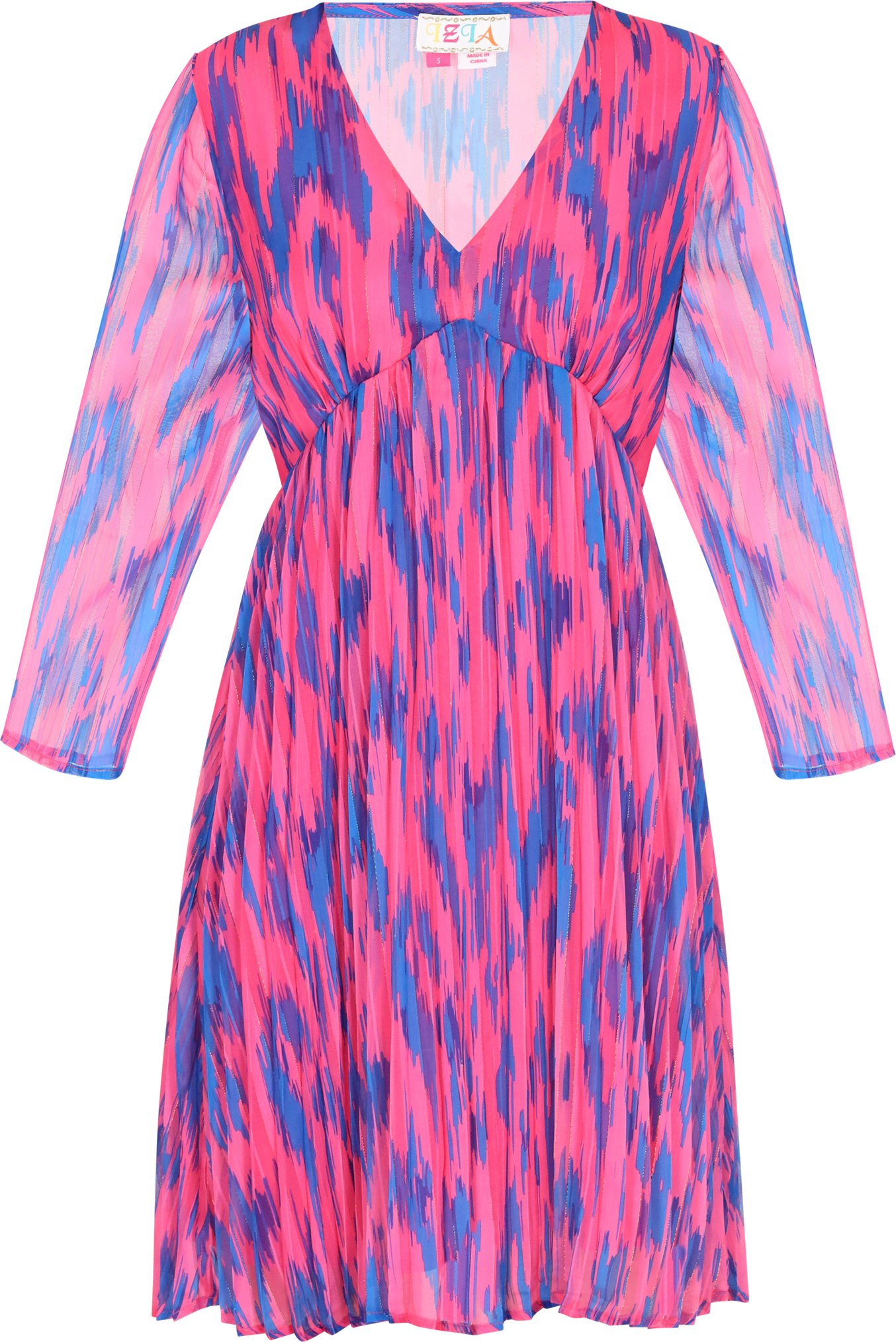 IZIA Kleid Frauen rosa mehrfarbig