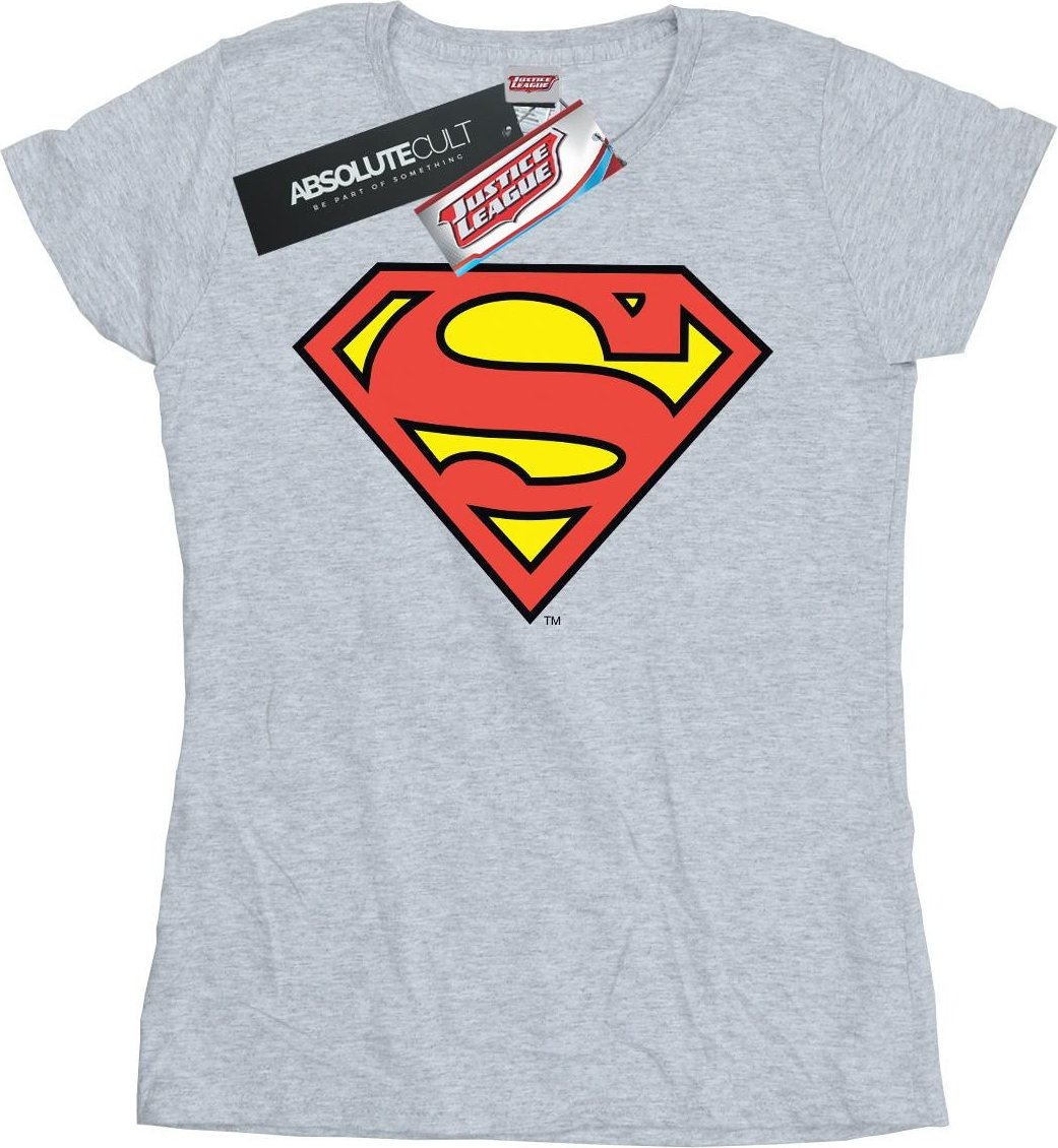 DC Comics - T-Shirt für Damen (Grau meliert)