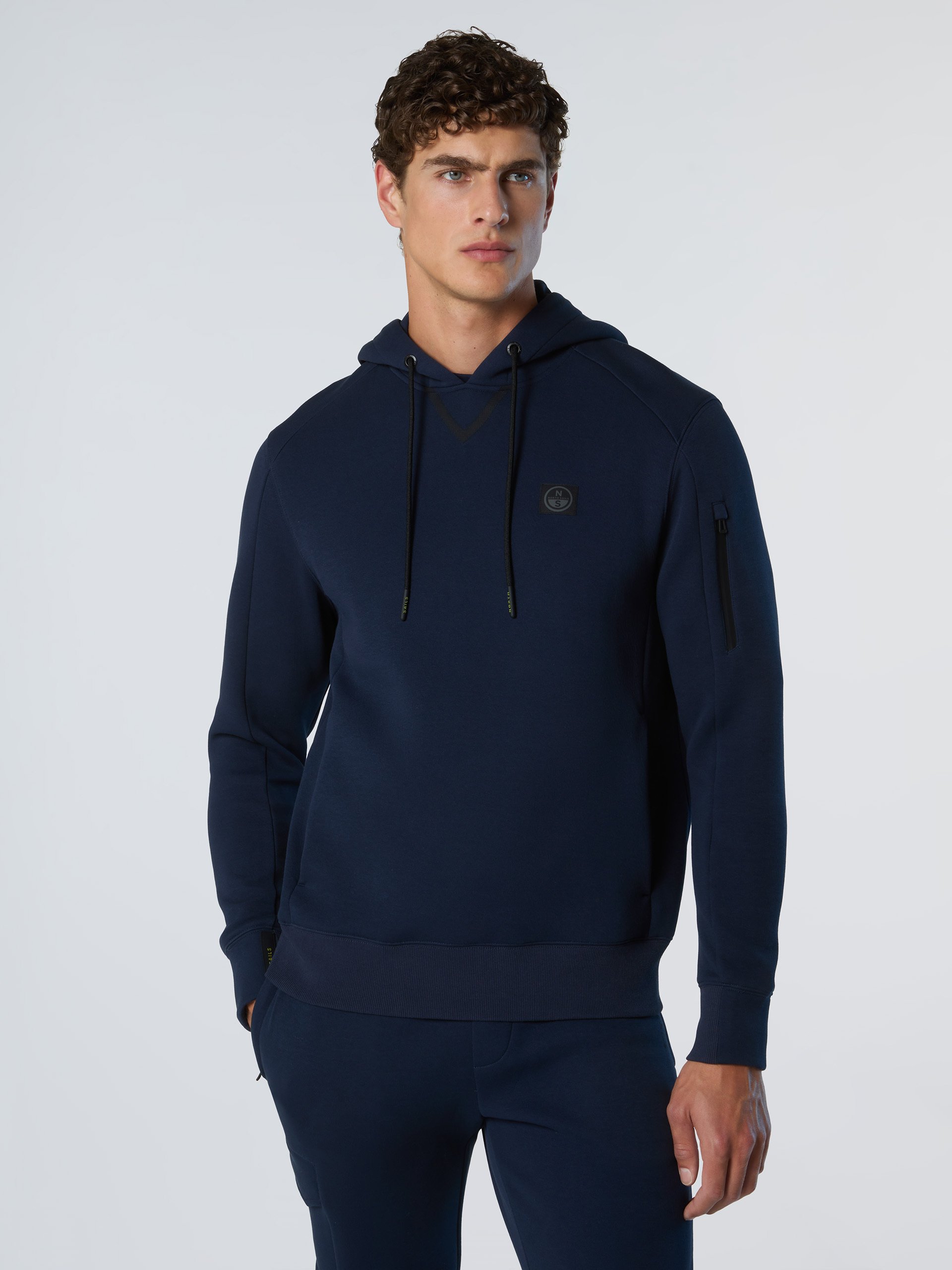 North Sails Kapuzenpullover Piqué Scuba Stoff