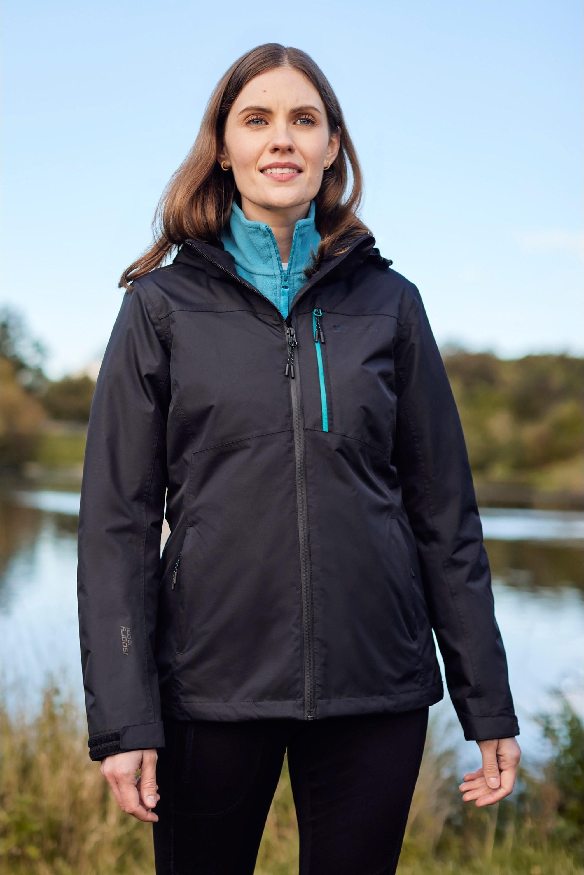 Mountain Warehouse - "Rainforest II Extreme" Jacke, wasserfest für Damen (Pechschwarz)