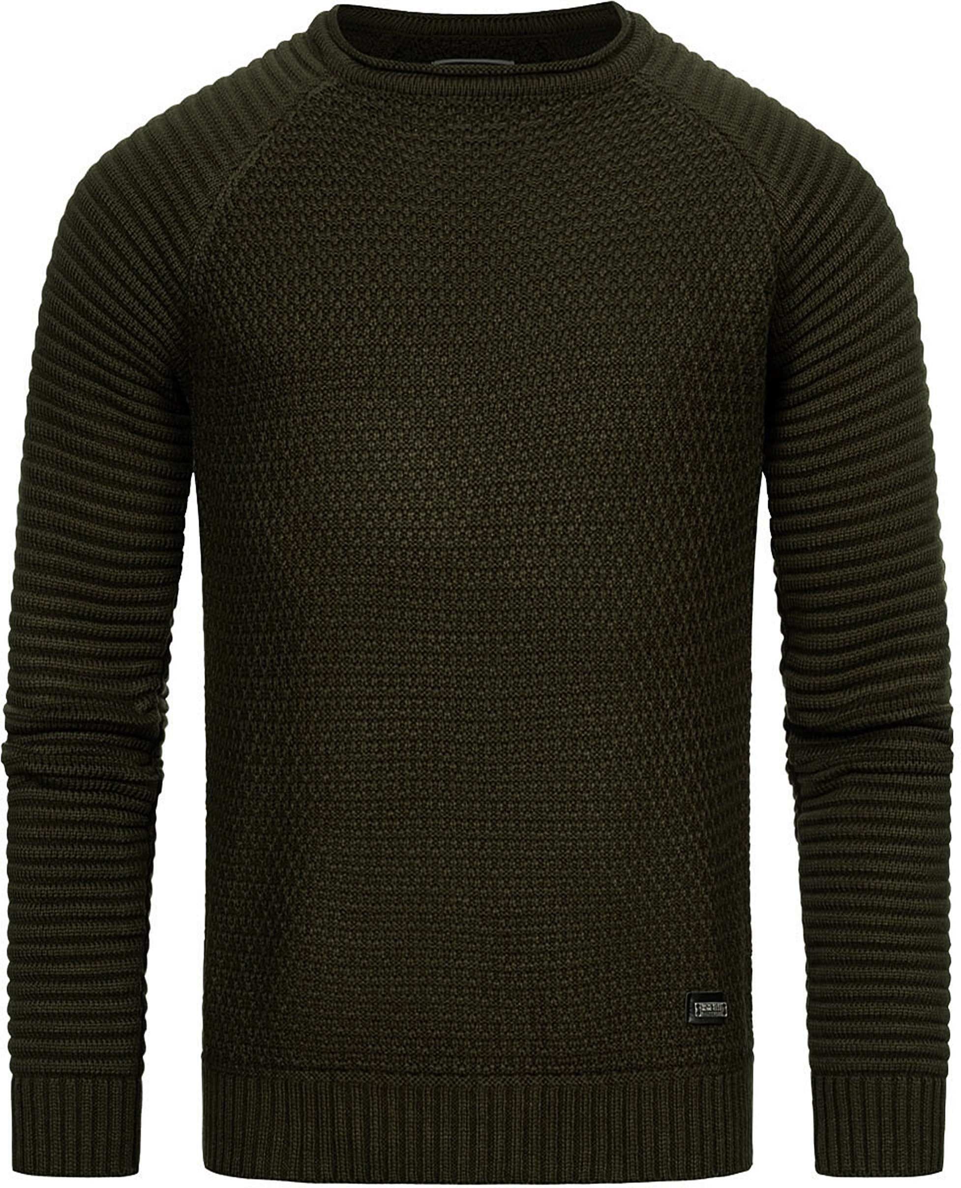 Thumbnail - Schwerer Biker Grobstrick Rundhals-Pullover