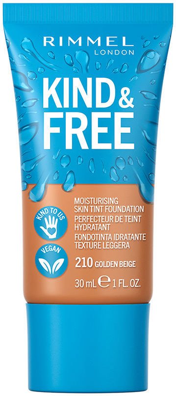 Kind & Free Skin Tint Foundation #210-golden Beige 30 ml