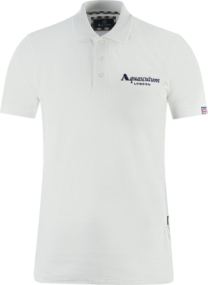 Aquascutum London Klassisches weißes Poloshirt