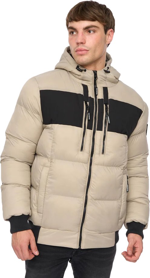 Crosshatch - "Staylike" Jacke für Herren (Steinfarben)