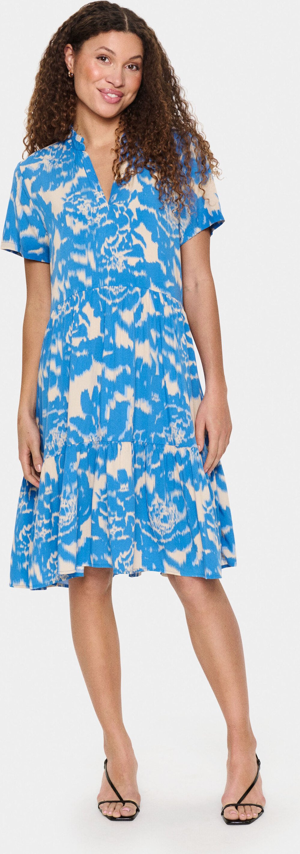 Kleid Lockere Passform Campanula Water Blooms multicolour