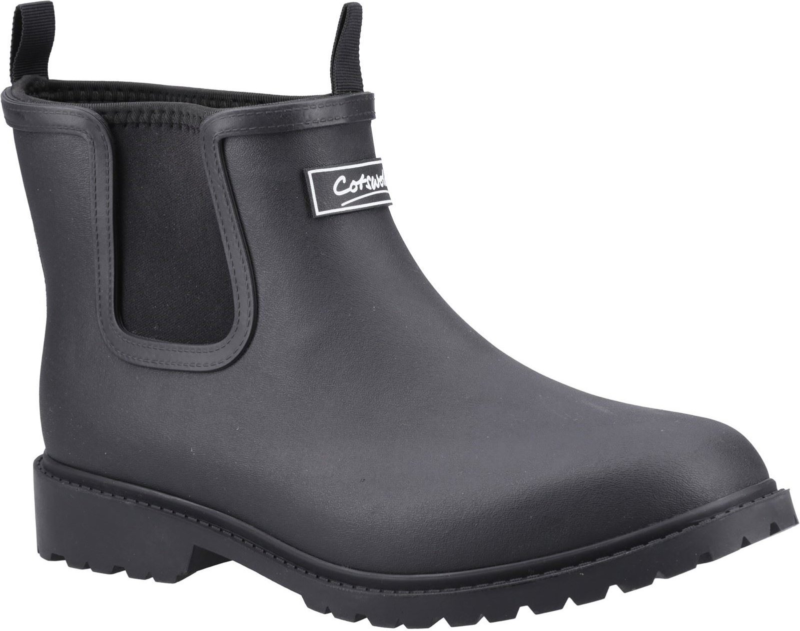 Cotswold Barton TPR+Neopren Herren schwarze Gummistiefel