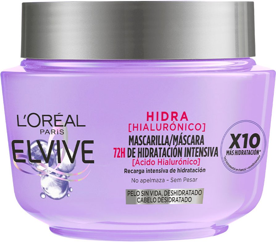 Elvive Hydra Hyaluronic Maske 72h Feuchtigkeitsversorgung 300 ml