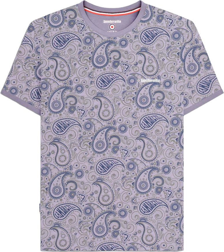 Lambretta - "SS25" T-Shirt für Herren (Abenddämmerung/Grau)