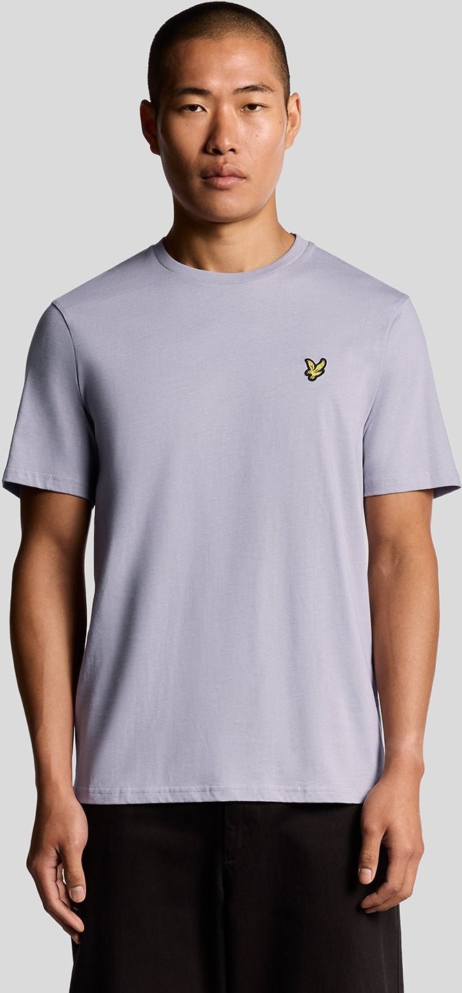 Lyle & Scott Baumwoll-T-Shirt mit Rundhalsausschnitt – Rosa