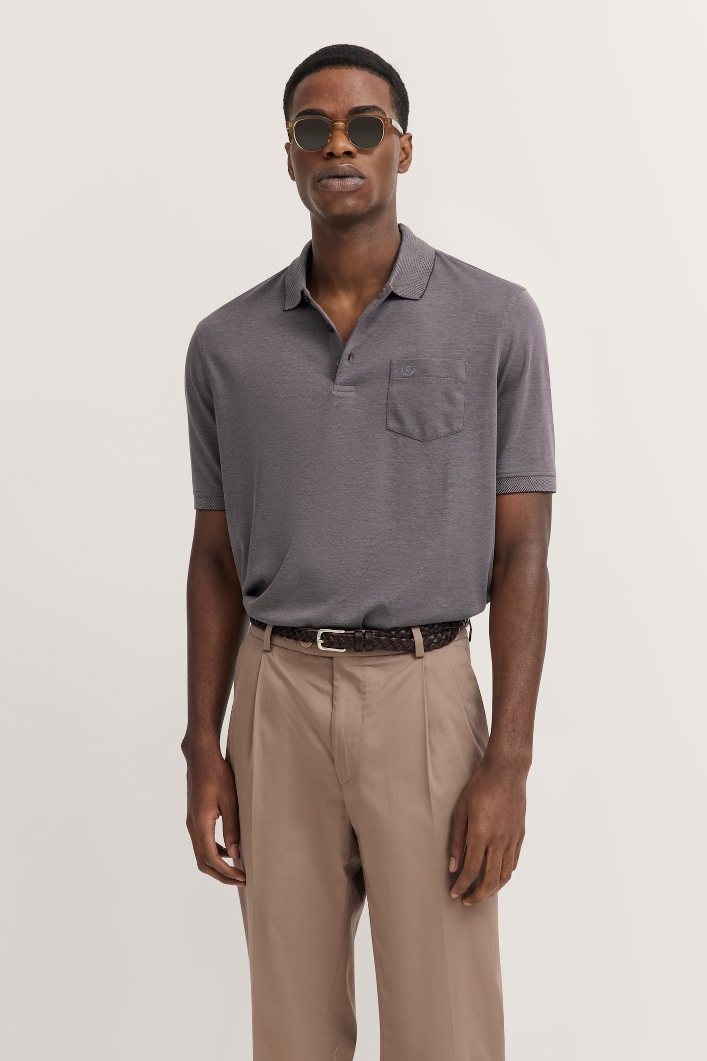 Bugatti Herren Polo mit Brusttasche