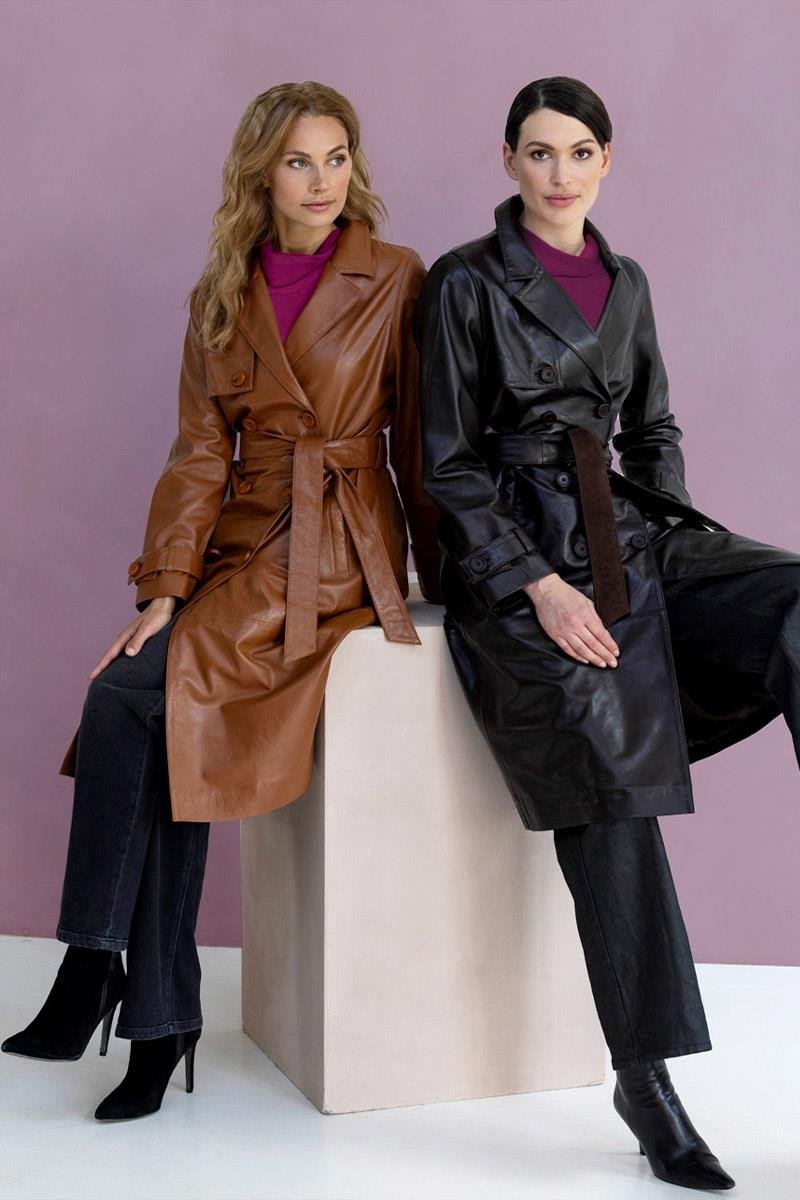 Lyana Lederjacke Cognac