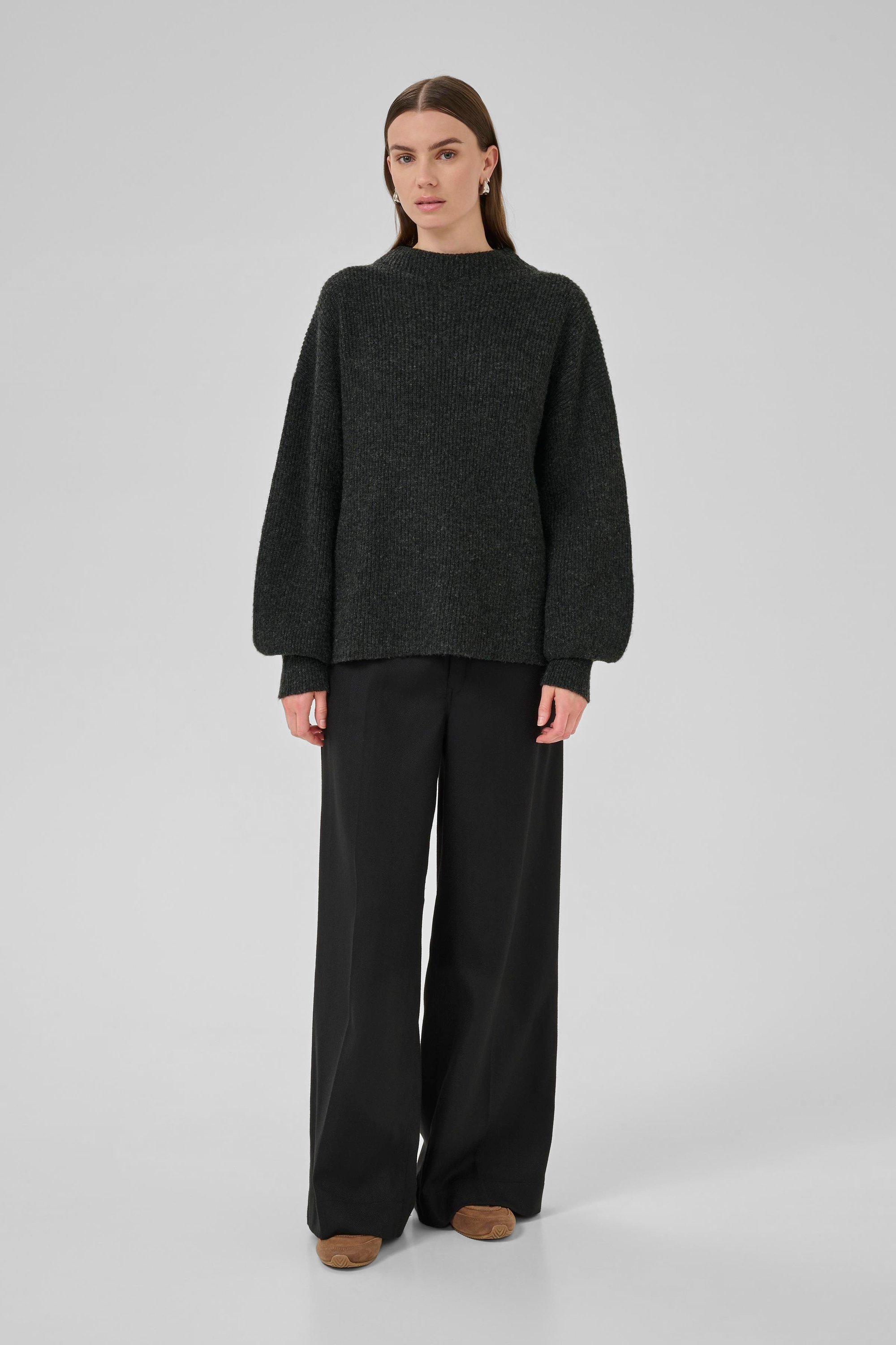 Strickpullover PalomaMW Box fit dark grey