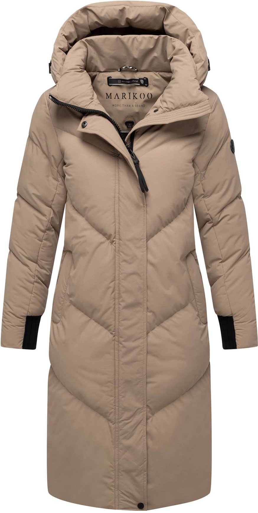 Marikoo Damen Steppmantel Teonaa mit Kapuze & sportlich-elegantem Look