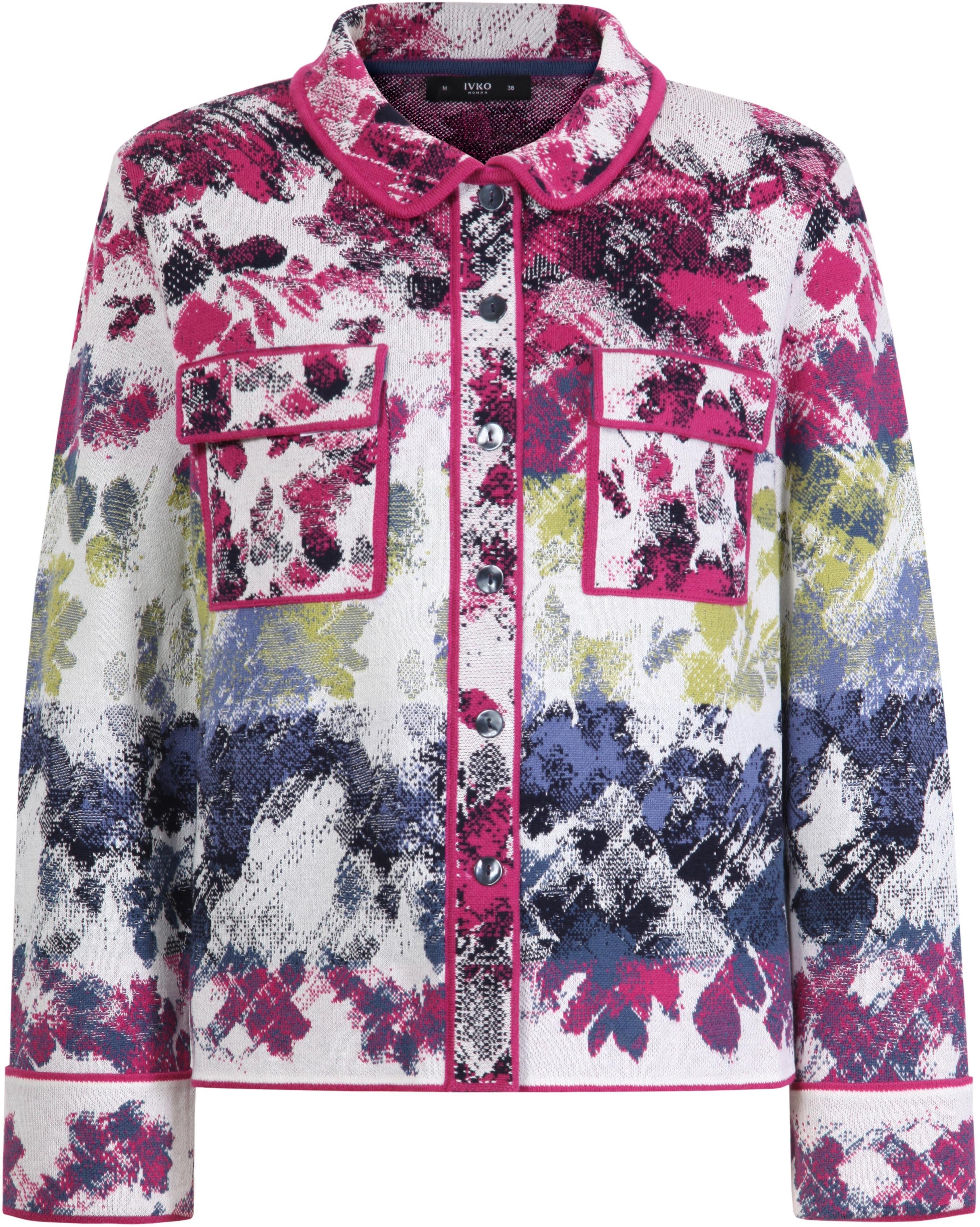 Jacquard-Jacke im Camouflage-Muster