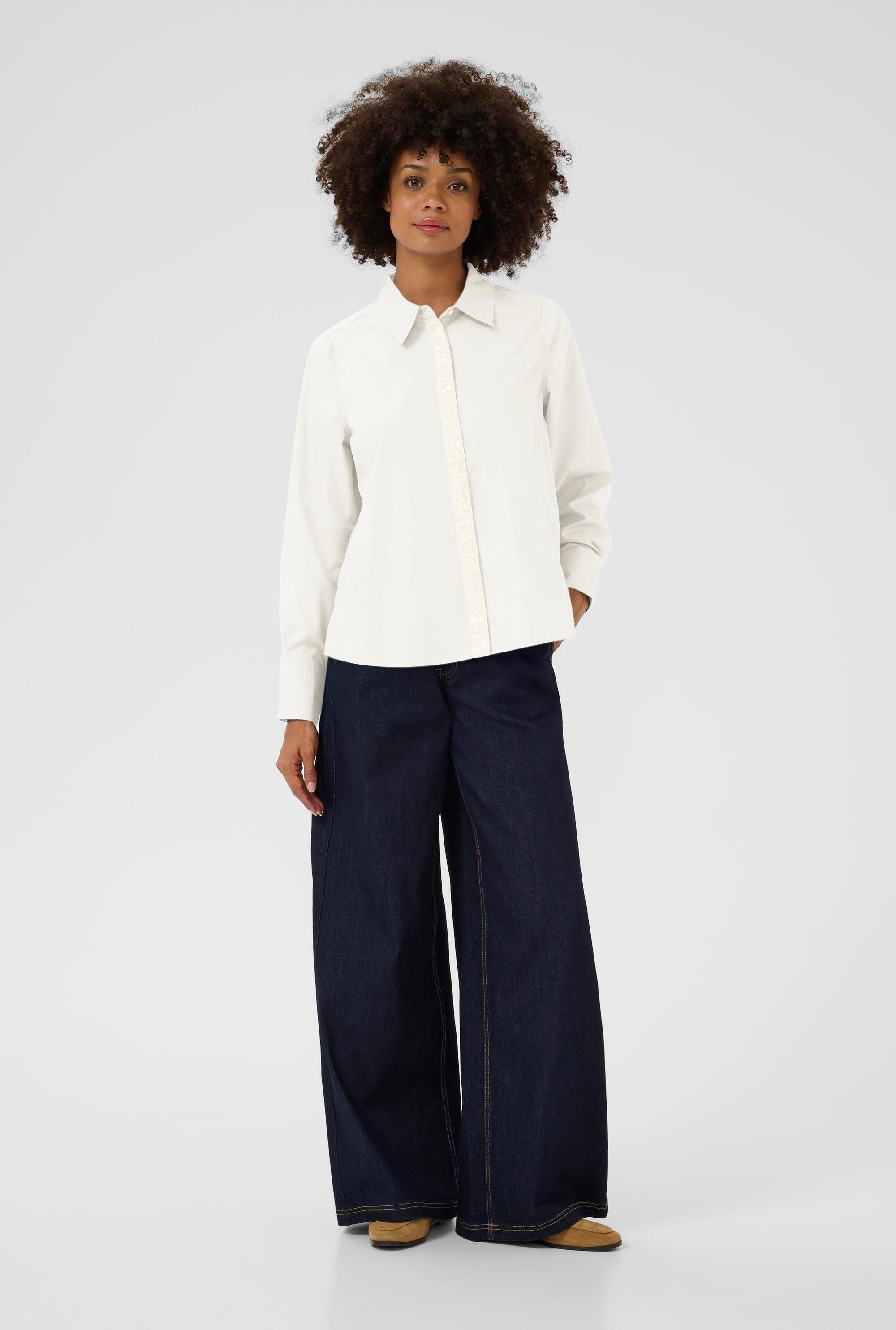 Thumbnail - Langarm-Hemd CUkrista Oversize fit white