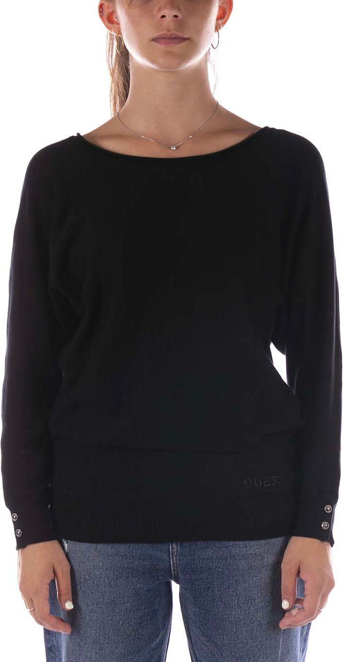 Guess Pullover Adele Bat Sleeve Schwarz
