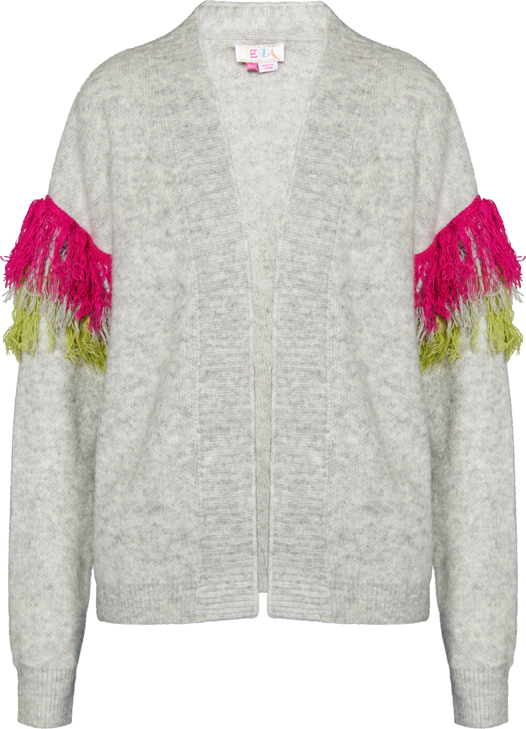 IZIA Strickjacke Damen grau melange