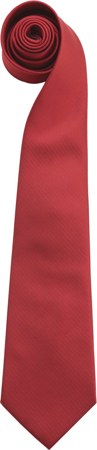 Premier Mens "Colours" Einfarbige Mode-/Business-Krawatte (2er-Pack) (Rot)