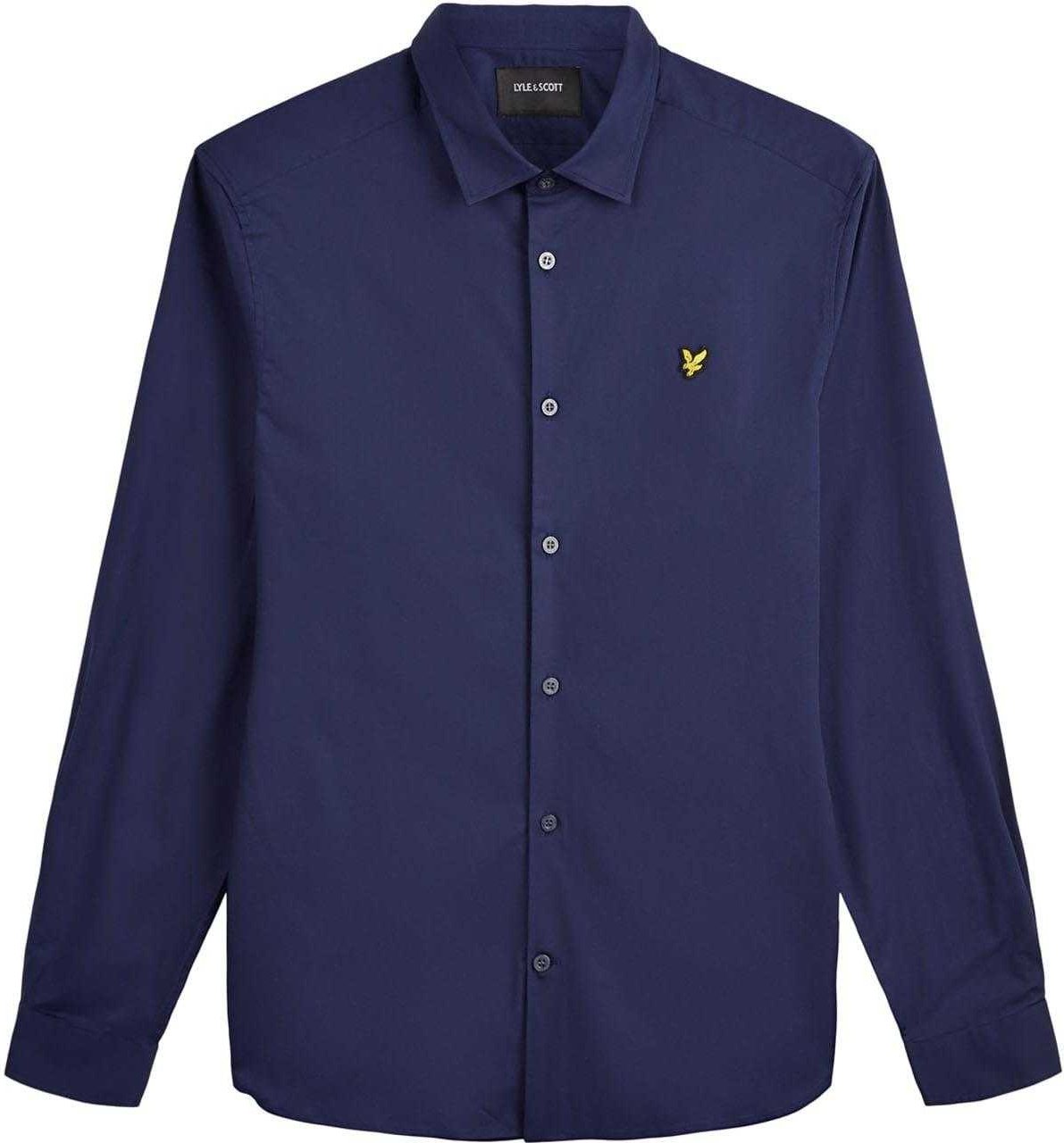 Lyle & Scott - Hemd für Herren Popelin Schmal (Marine)