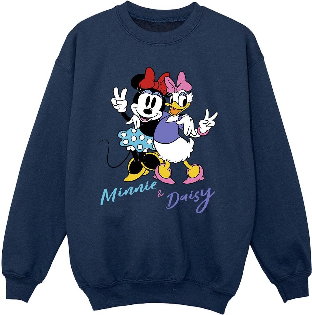 Disney - "Minnie Mouse And Daisy" Sweatshirt für Mädchen (Marineblau)