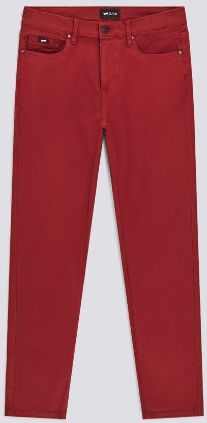 Herrenjeans rot SAX ZIP REV