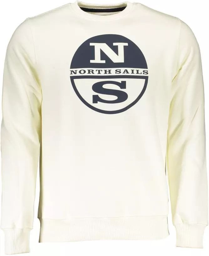 Crew-Neck Sweatshirt Ns23mcrewsweatoffwhite