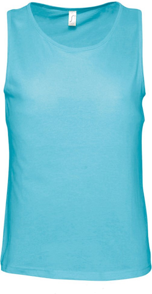 SOLS Herren Justin ärmelloses Tank / Vest Top (Blau Atoll)