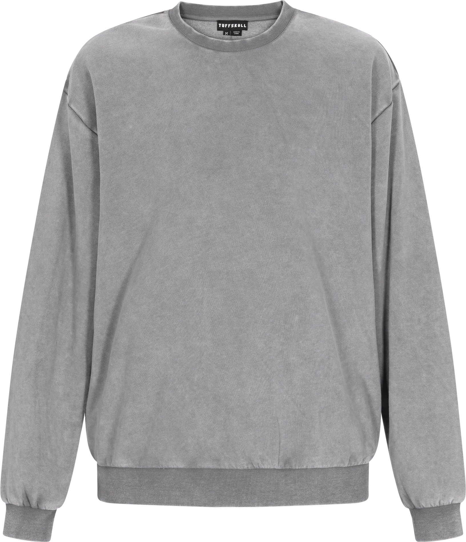 TUFFSKULL Sweatshirt Männer grau