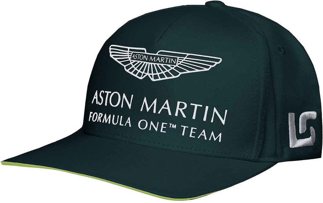 Aston Martin F1 Offizieller Fahrer Lance Stroll Herren Grüne Kappe