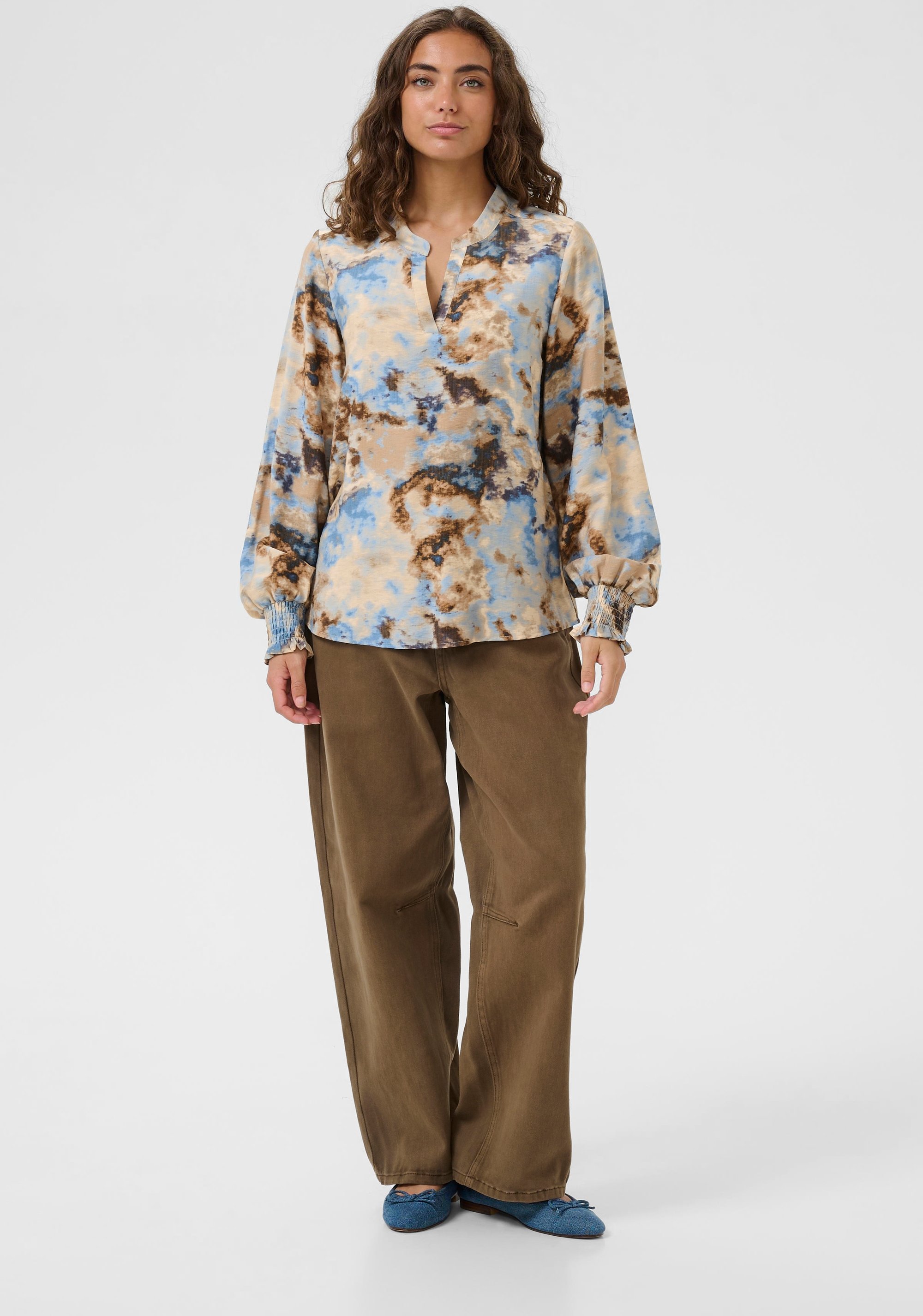 Langarm-Bluse CUhizzy Langarm-Bluse Relaxed fit