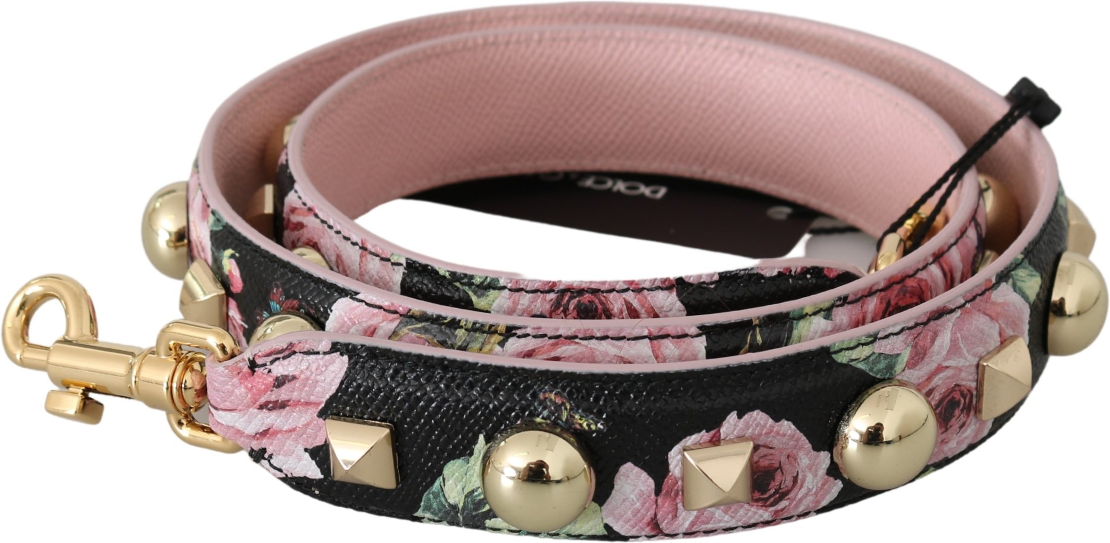 Dolce & Gabbana rose en cuir floral accessoire épaule
