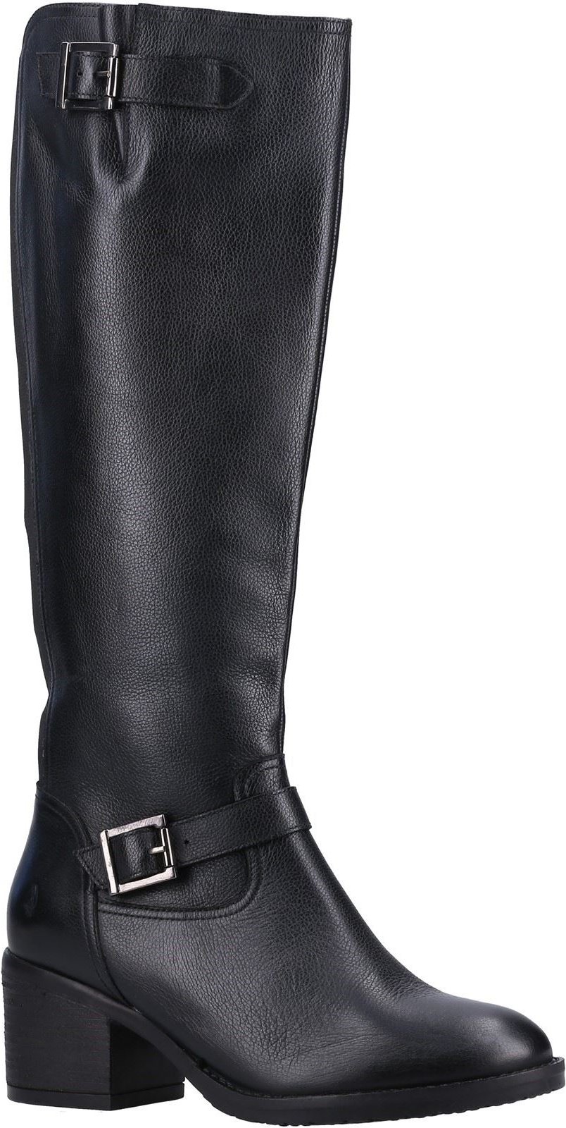 Hush Puppies Heidi Leder Damen Schwarz Leder Stiefel