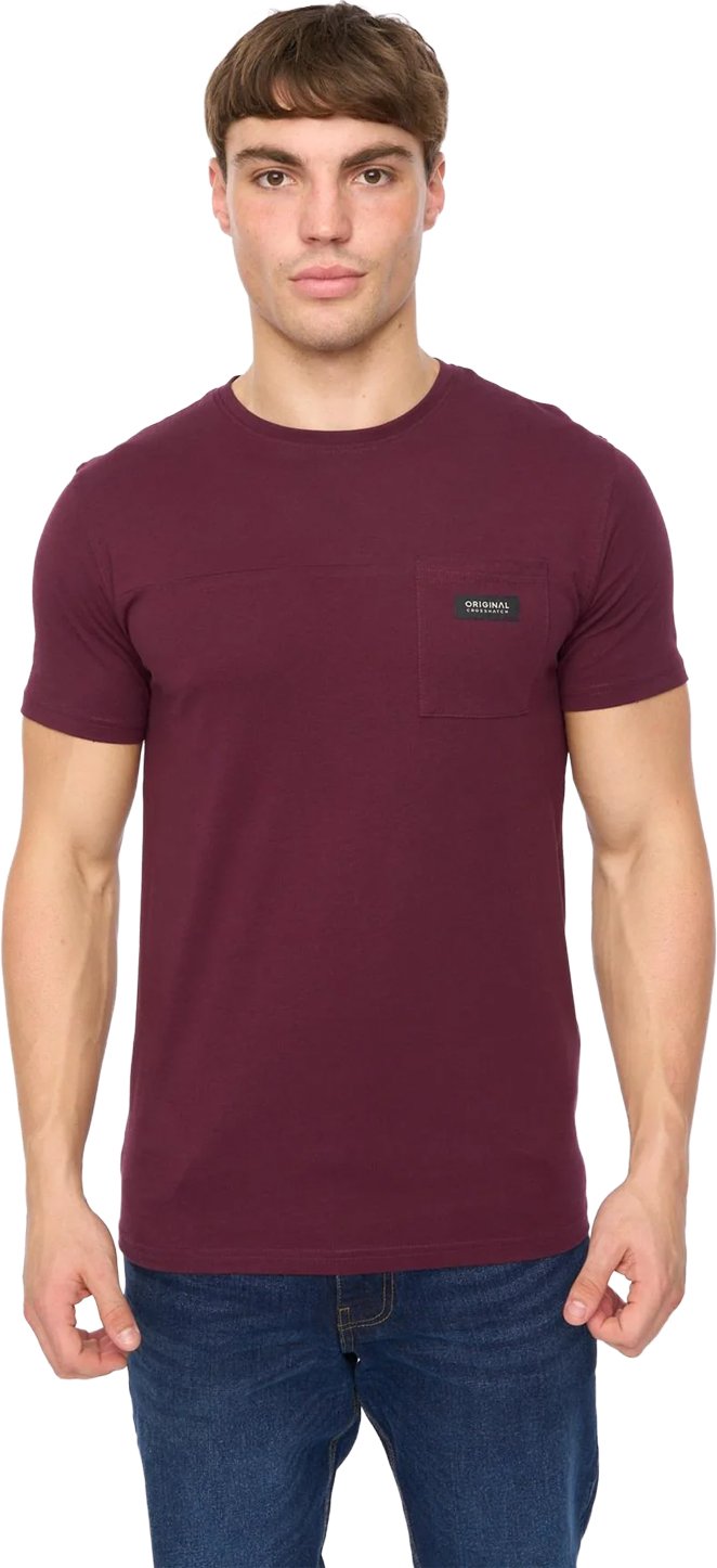 Crosshatch - "Carritore" T-Shirt für Herren (Rum Rosinen)