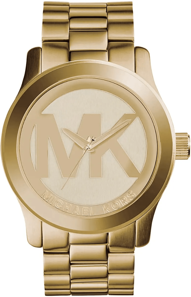 Michael Kors Runway XL MK5473 Damen Gold Edelstahl Uhr 45mm