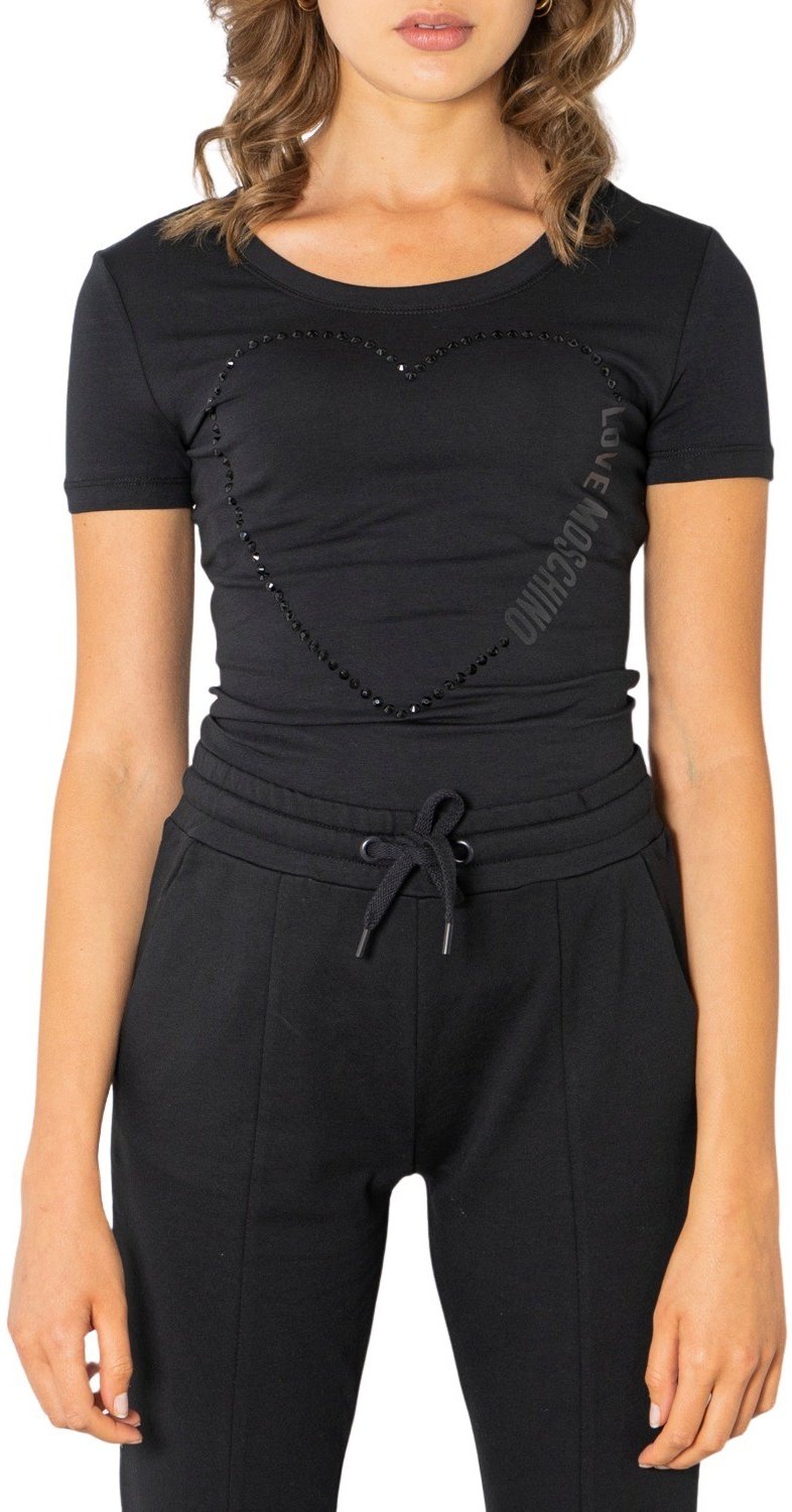 Love Moschino Damen T-Shirt in Schwarz