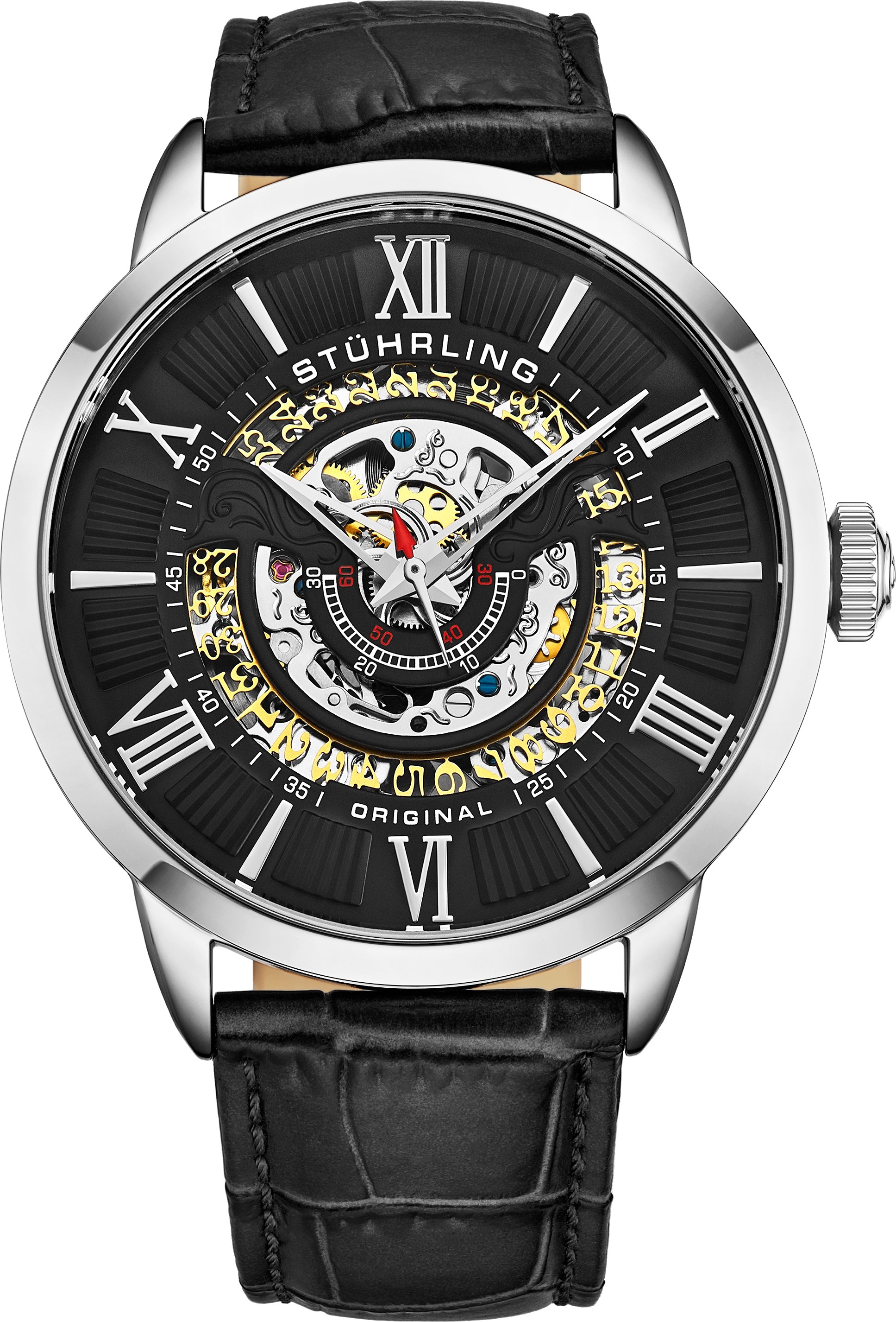 Schwarz und Silber Delphi Automatik 44mm