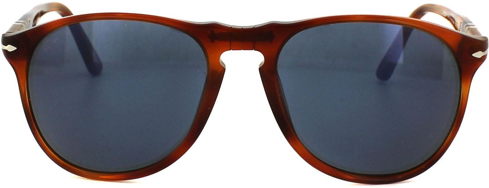 Persol Sonnenbrille 9649 96/56 Terria di Siena Schildkröte Blau