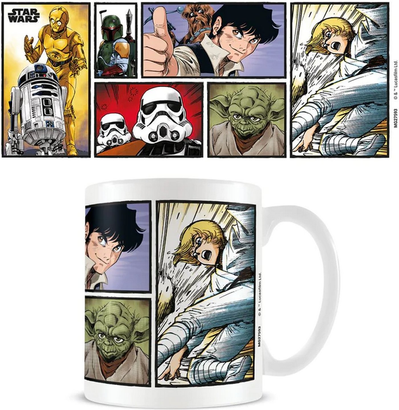 Star Wars - Kaffeebecher "Manga Madness" (Weiß)